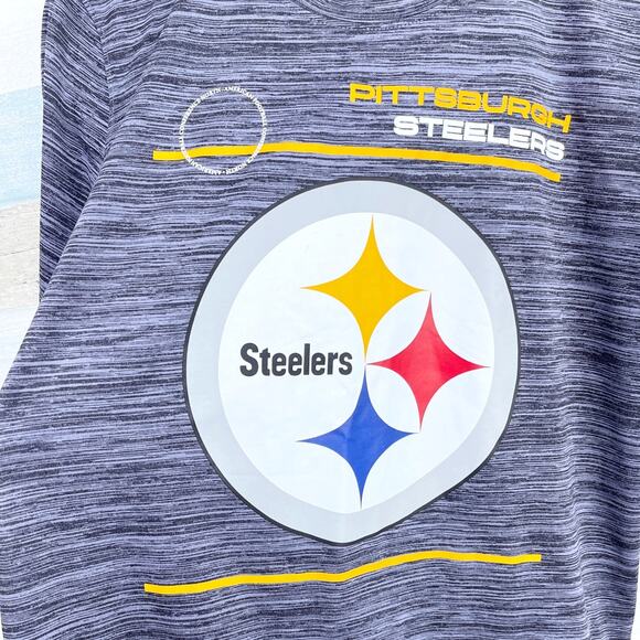 Pittsburgh Steelers Nike Tee Gray NFL Football Graphic Logo Dri Fit Mens Small - Picture 3 of 8